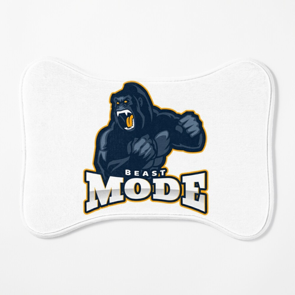 Gorilla in Jungle Gym Rug Train Like a Beast Gym Motivation Rug