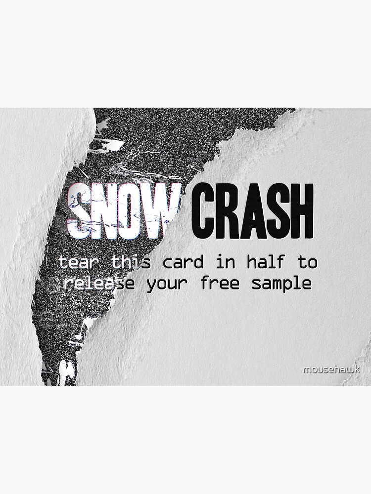 Thumbnail 3 of 3, Sticker, Snow Crash designed and sold by mousehawk.