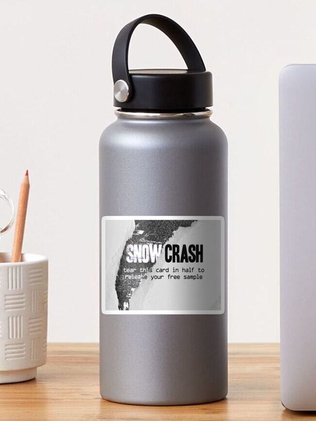 Thumbnail 1 of 3, Sticker, Snow Crash designed and sold by mousehawk.