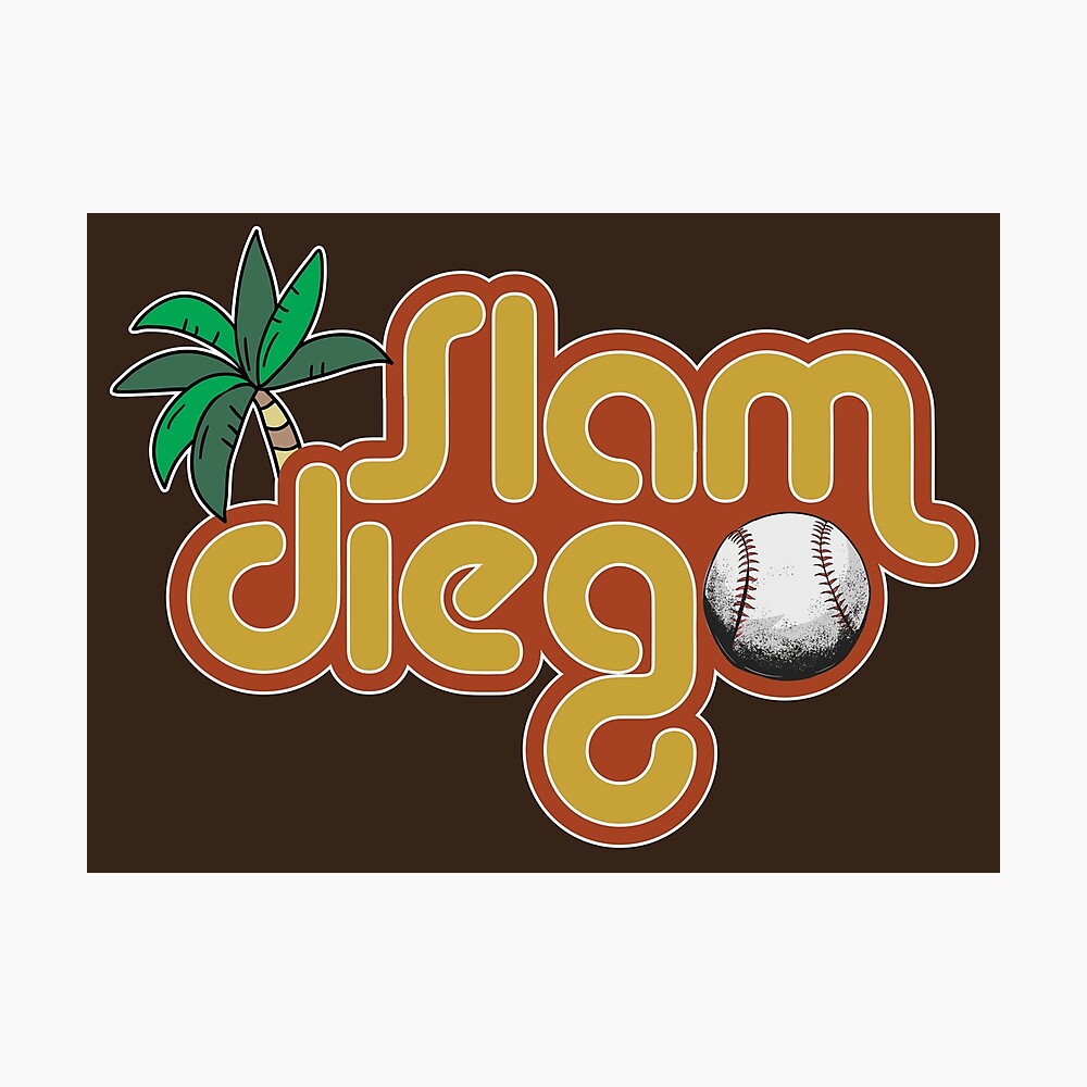 Crone Zone Sunset Palm Tree Diego Baseball Home Run Sticker for