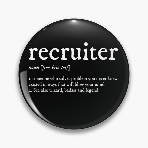 Item preview, Definition of Recruiter Funny Design designed and sold by Click-Like.