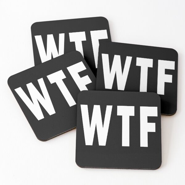 Item preview, WTF White Lettering designed and sold by DOS Games.