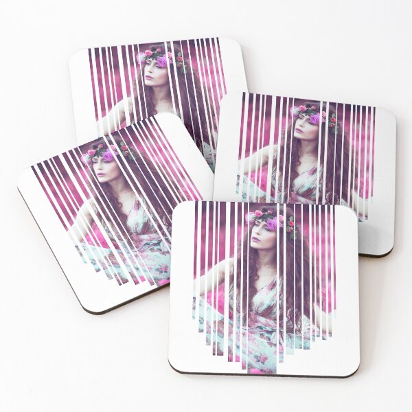 Item preview, Flower girl in a Field of Pink FLowers designed and sold by CreativNode.