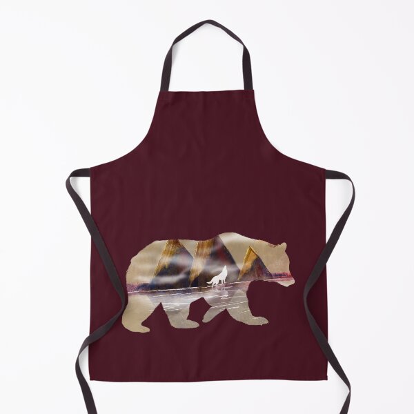 Item preview, bear landscape and howling wolf designed and sold by studioMoSa.