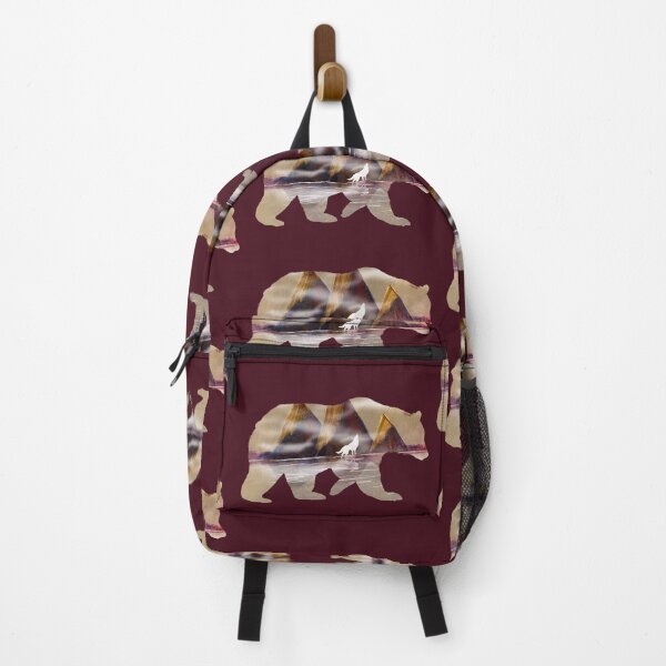 Item preview, bear landscape and howling wolf designed and sold by studioMoSa.
