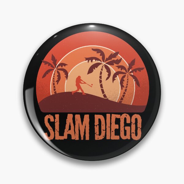 Item preview, Slam Diego Sunset Palm Tree Diego Baseball Home Run designed and sold by 9ine9.