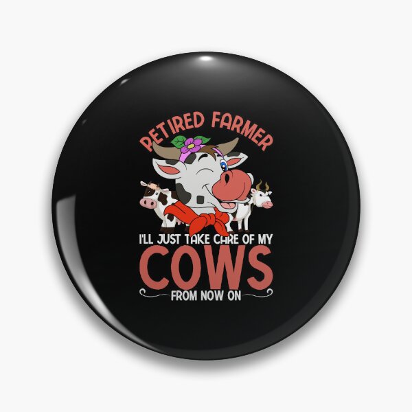 Item preview, Funny Retirement Farming Retired Farmer Farm Animal Cow designed and sold by bestshirtdesign.