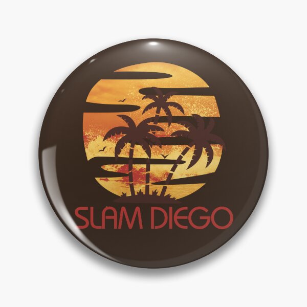 Item preview, Slam Diego Sunset Palm Tree Diego Baseball Home Run designed and sold by 9ine9.