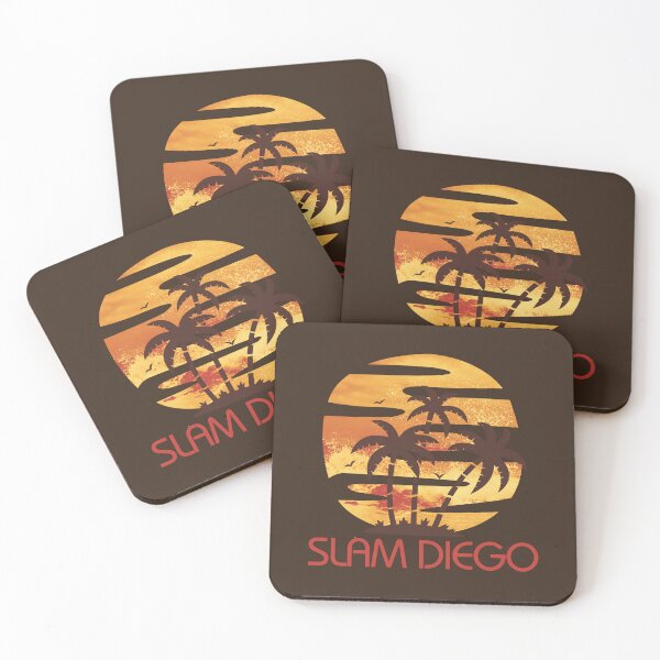 Item preview, Slam Diego Sunset Palm Tree Diego Baseball Home Run designed and sold by 9ine9.