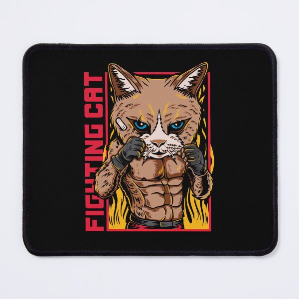 Item preview, Cat Muscle Man Mixed Martial Arts Cage Fighter designed and sold by BakaOutfit.