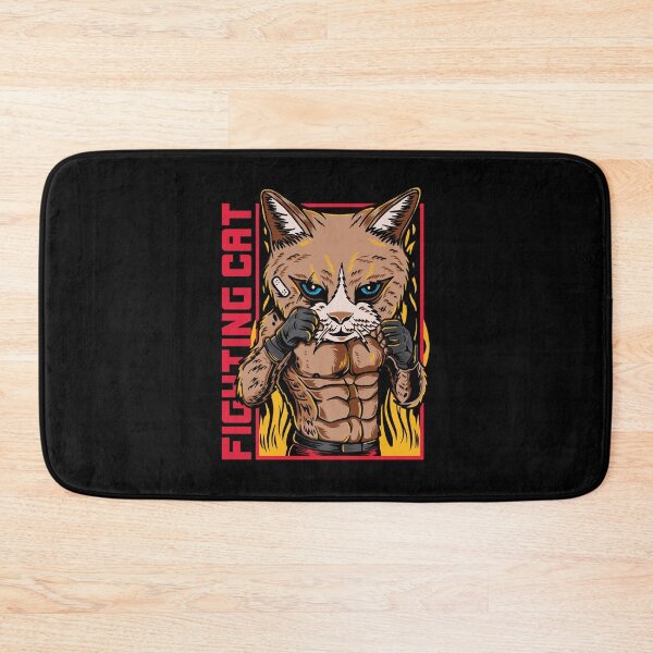 Item preview, Cat Muscle Man Mixed Martial Arts Cage Fighter designed and sold by BakaOutfit.