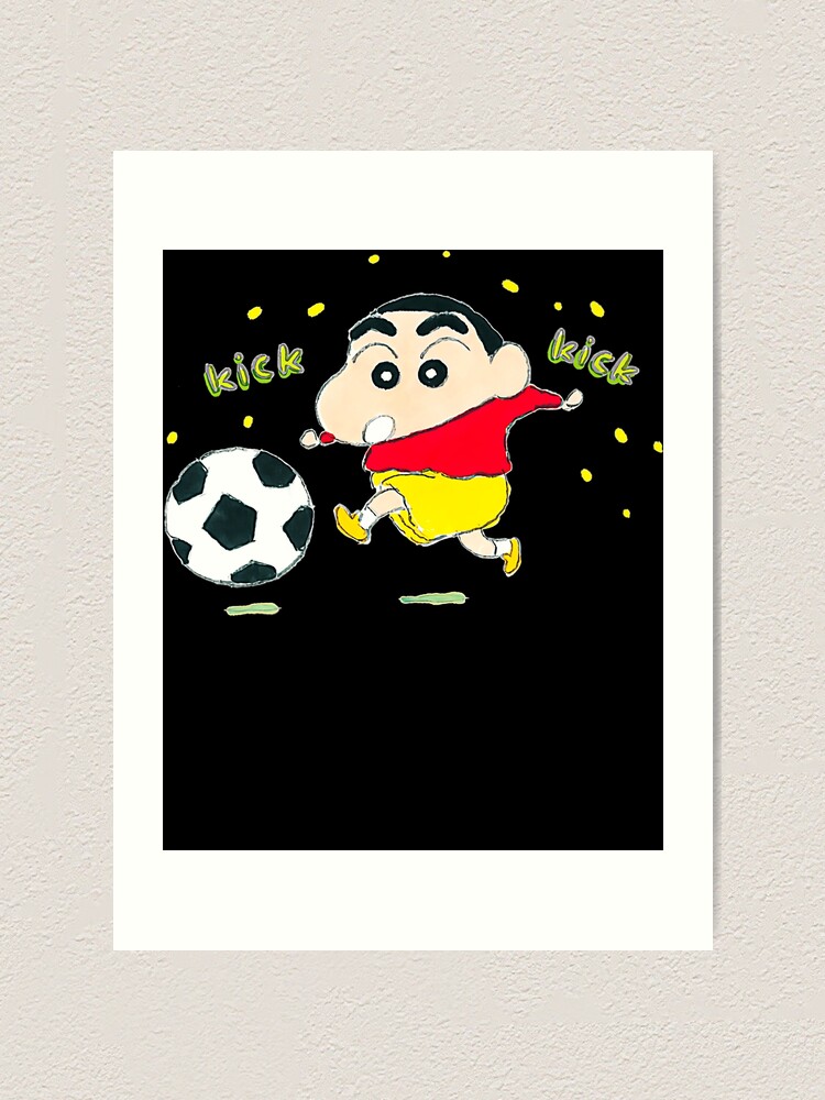 Shin Chan soccer | Art Print