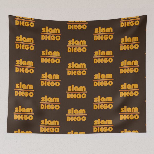 Item preview, Slam Diego Sunset Palm Tree Diego Baseball Home Run designed and sold by 9ine9.