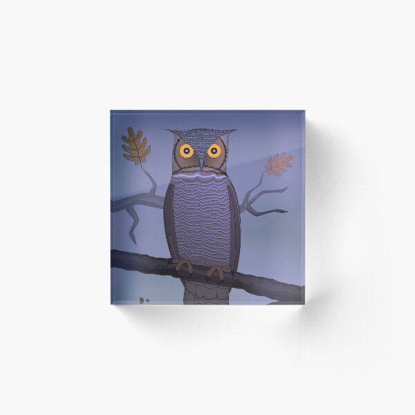 Item preview, Owl on Branch in Mist designed and sold by SeaSerpent.