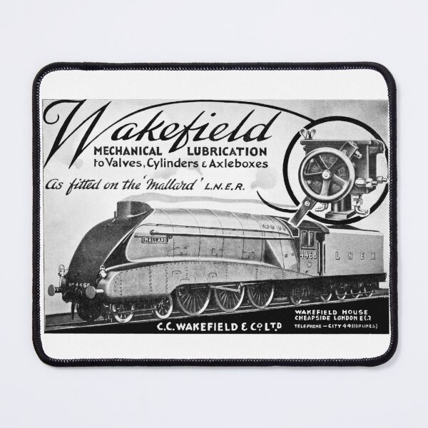 Item preview, Vintage Wakefield Mechanical steam lubricator advert featuring Mallard designed and sold by Random Railways.