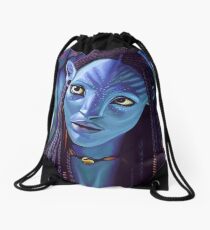 Zoe Saldana as Neytiri in Avatar Drawstring Bag