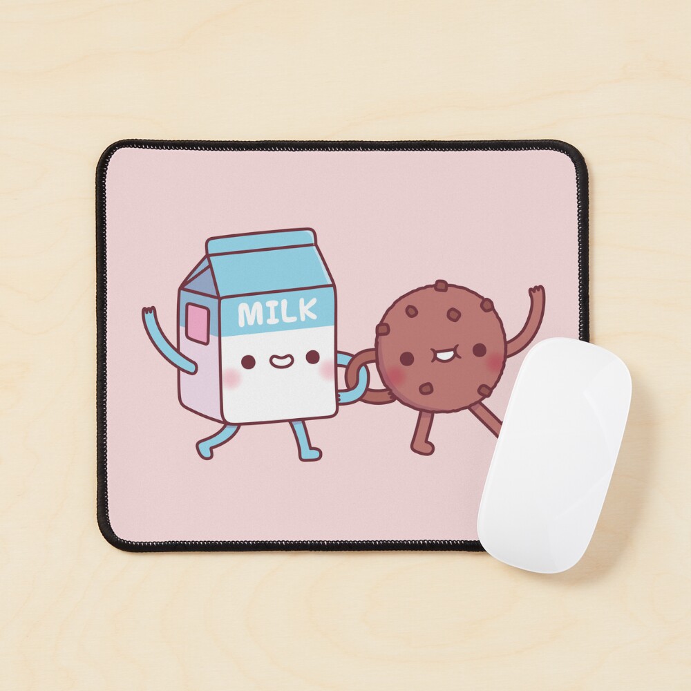 Cute Milk and Cookie Linking Arms