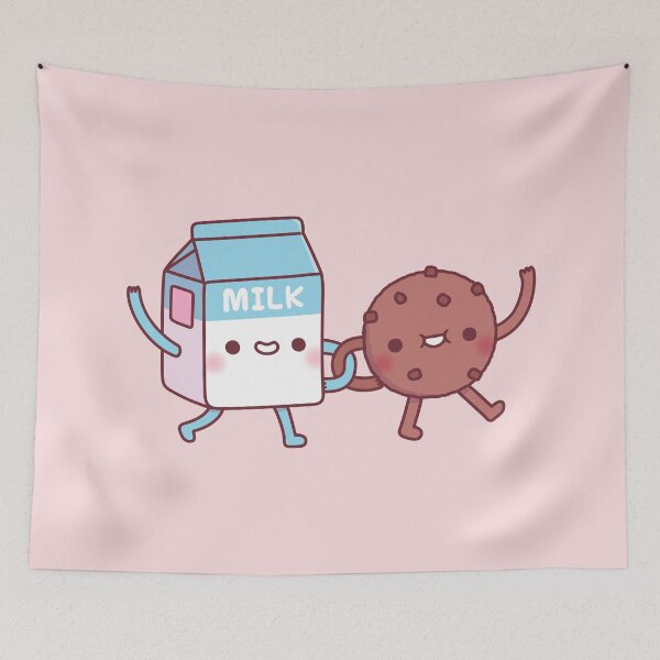 Item preview, Cute Milk and Cookie Linking Arms designed and sold by rustydoodle.