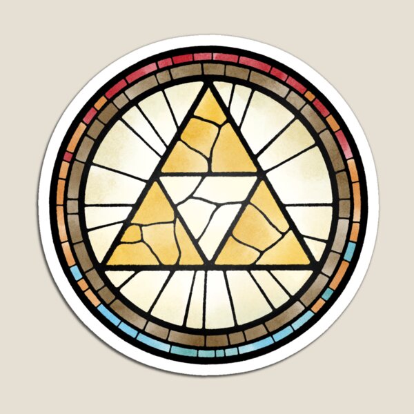 Triforce stained glass Magnet
