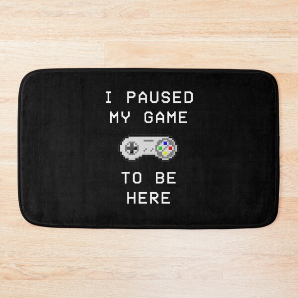 Item preview, I Paused My Game To Be Here designed and sold by DOS Games.