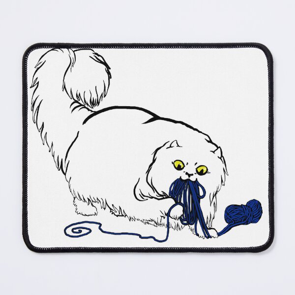 Item preview, Persian Cat with Yarn designed and sold by DilatorySloth.