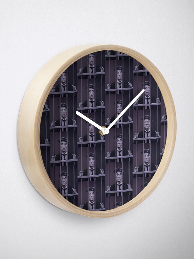 "Buster Keaton Painting" Clock for Sale by PaulMeijering Redbubble