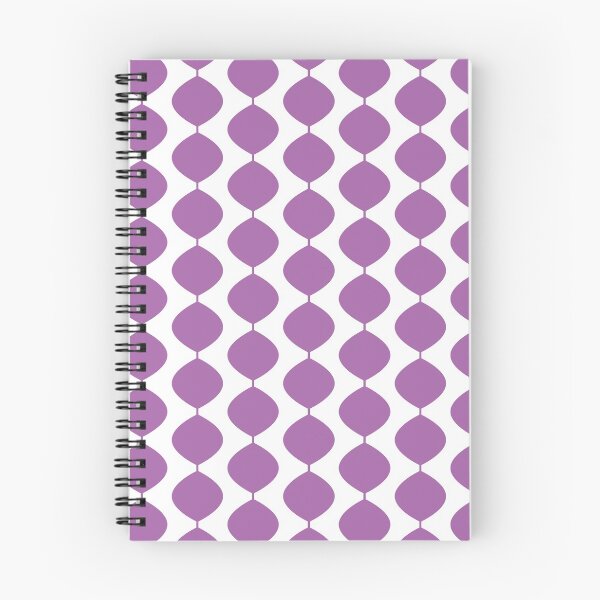 Item preview, Mid Century Modern Retro 60s Waves Pattern  (Violet Magenta Light) designed and sold by Makanahele.