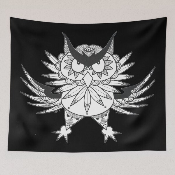 Item preview, White Owl - Art By Kev G designed and sold by ArtByKevG.