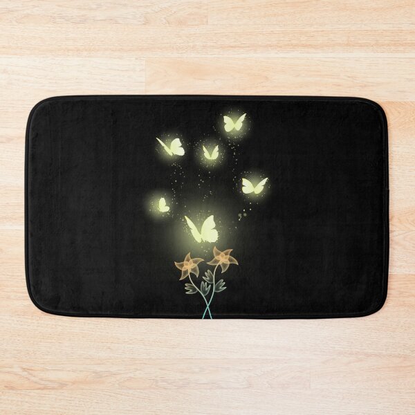 Item preview, Glowing Yellow Butterflies Flower Art - Garden Design designed and sold by CreativNode.