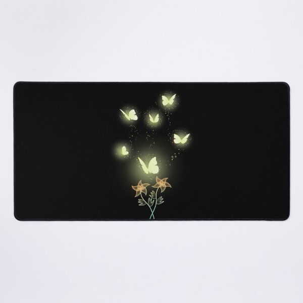 Item preview, Glowing Yellow Butterflies Flower Art - Garden Design designed and sold by CreativNode.