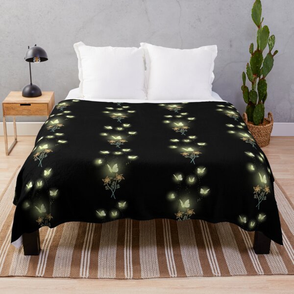 Item preview, Glowing Yellow Butterflies Flower Art - Garden Design designed and sold by CreativNode.