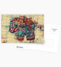 vintage elephant Postcards