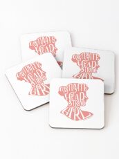 Obstinate, Headstrong Girl Pride and Prejudice Jane Austen Quote Design Coasters