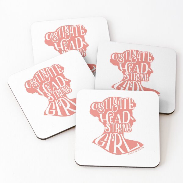 Item preview, Obstinate, Headstrong Girl Pride and Prejudice Jane Austen Quote Design designed and sold by Cate Hamilton.