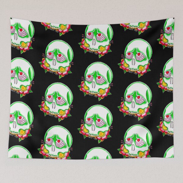 Item preview, Little Green Skull - Art By Kev G designed and sold by ArtByKevG.