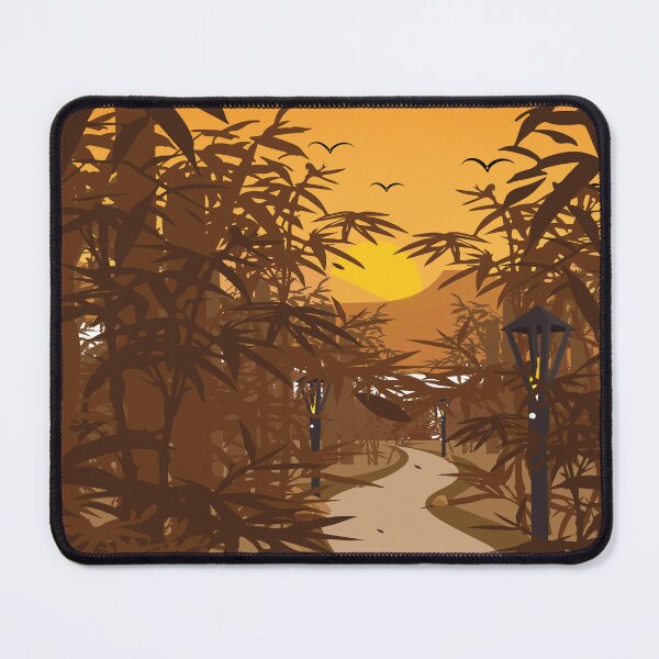Item preview, Bamboo Japanese Forest Garden Pathway Landscape designed and sold by BakaOutfit.