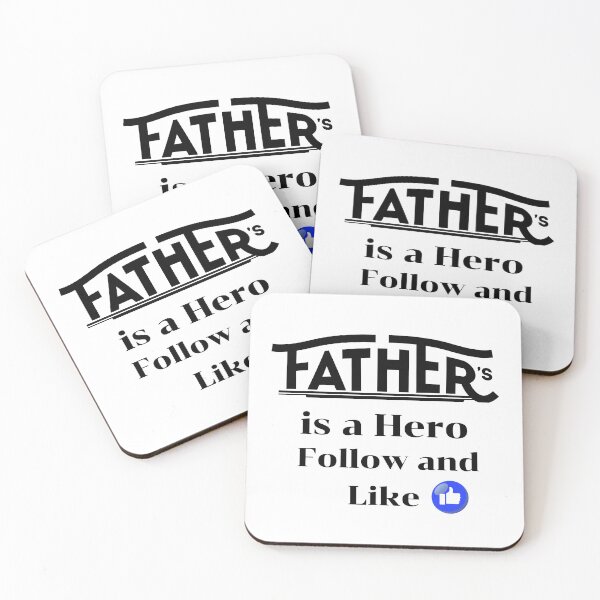 Item preview, Father's is a Hero Follow and Like designed and sold by Teetawatshop.