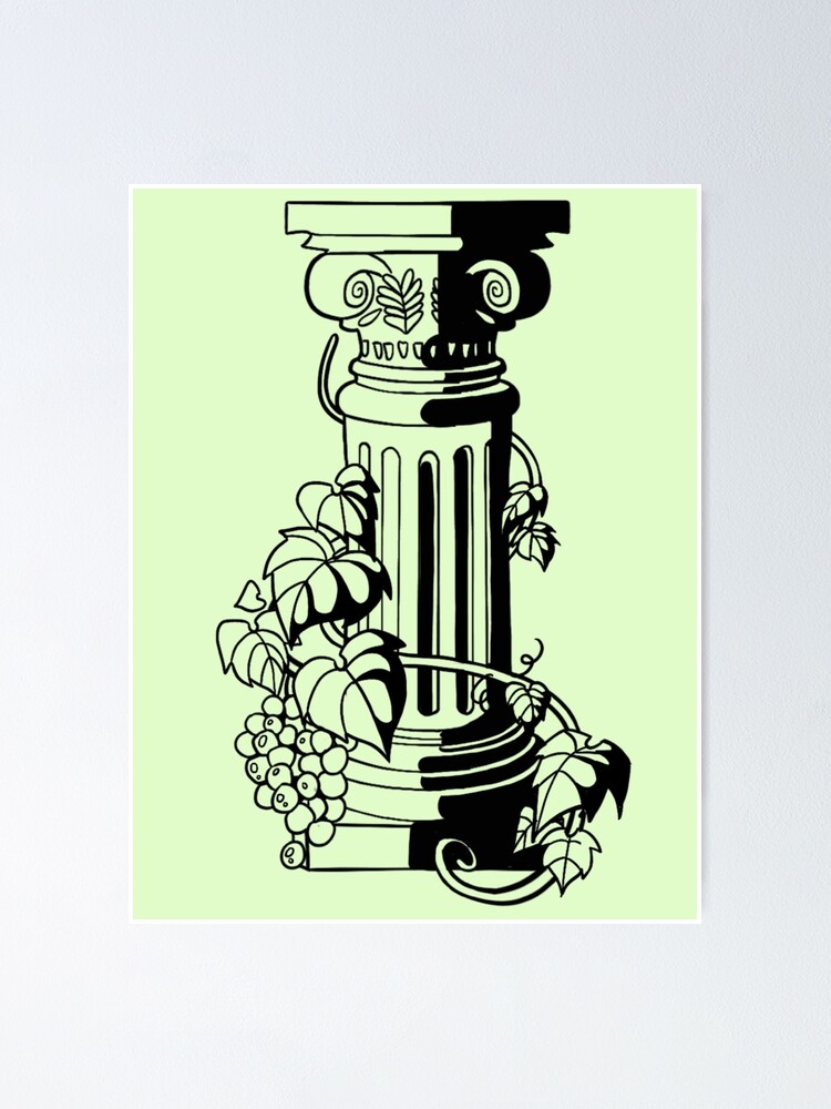 "Greek Pillar" Poster for Sale by quehuevart Redbubble