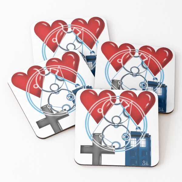 Item preview, two hearts and a blue box designed and sold by acsalva.