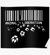 Animal Liberation - through a price tag Poster