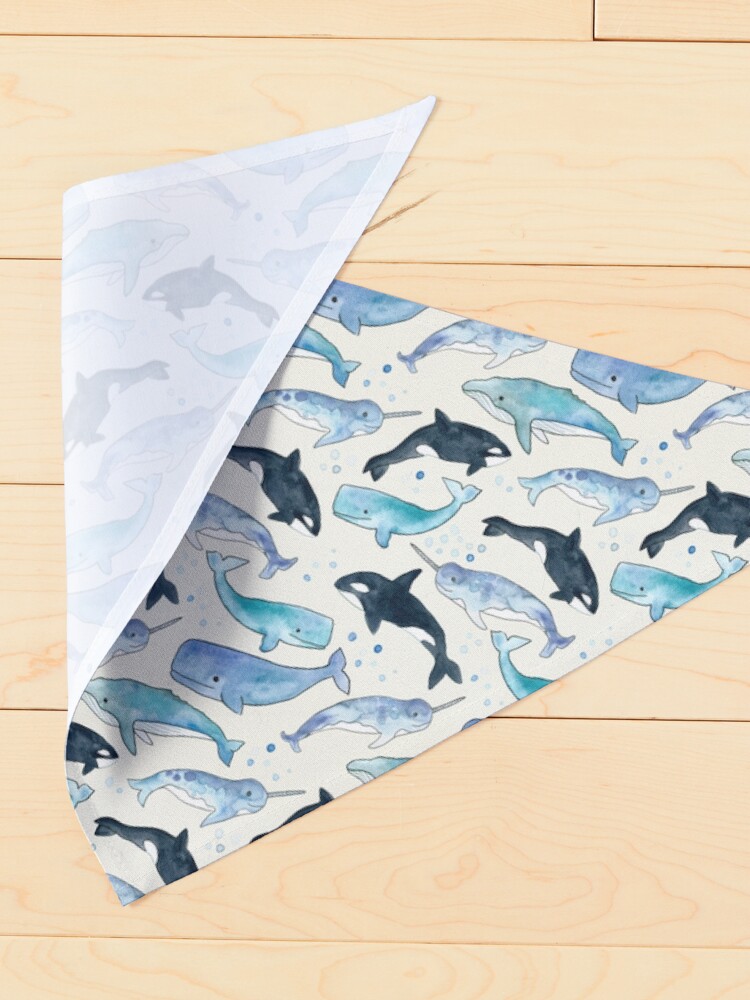 Alternate view of Whales, Orcas & Narwhals Pet Bandana