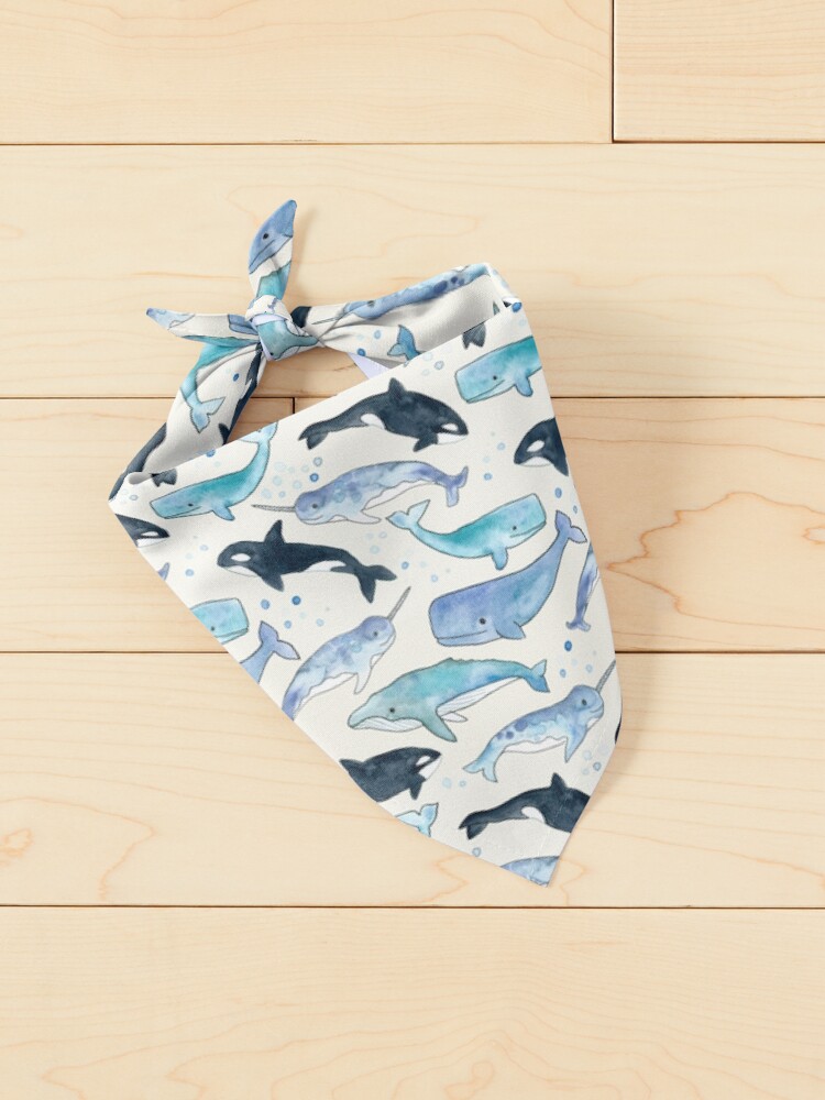 Alternate view of Whales, Orcas & Narwhals Pet Bandana