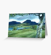 Seafield. The view towards the Bealach na Ba Greeting Card
