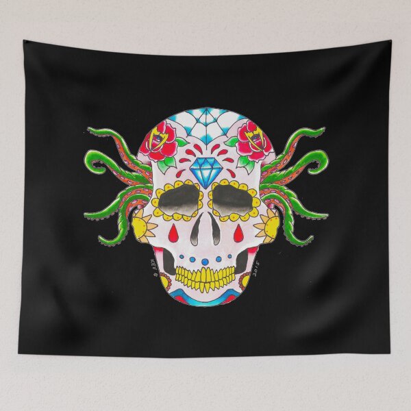 Item preview, Muerte Skull - Art By Kev G designed and sold by ArtByKevG.