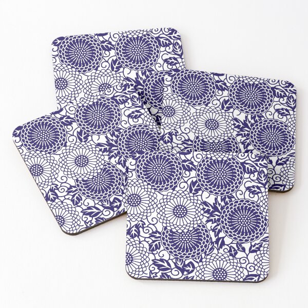 Item preview, Blue Batik Floral designed and sold by Makanahele.