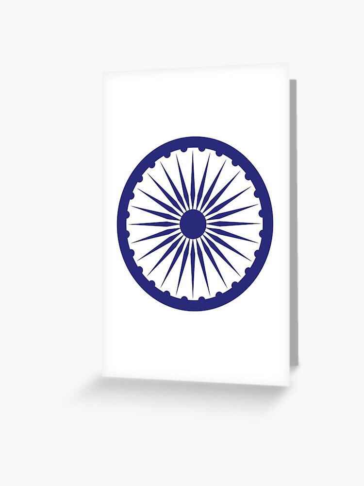 Ashoka chakra symbol Royalty Free Vector Image