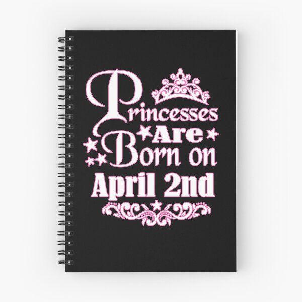 Item preview, A Princess Is Born On April 2nd Funny Birthday designed and sold by Tee Kaboom!.