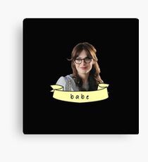 Zooey Deschanel (babe) Canvas Print