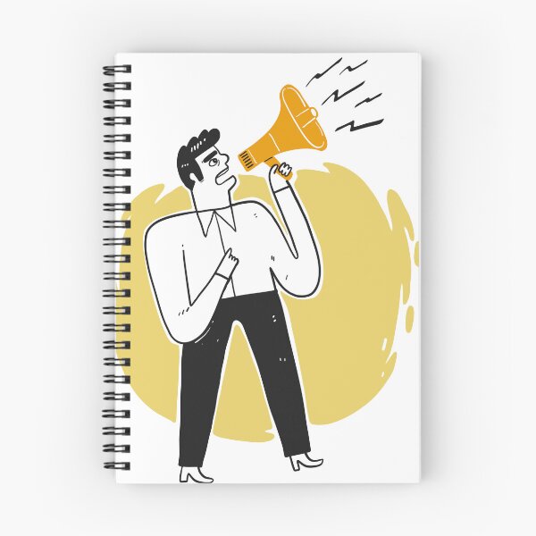 Item preview, Man holding the megaphone designed and sold by huza.