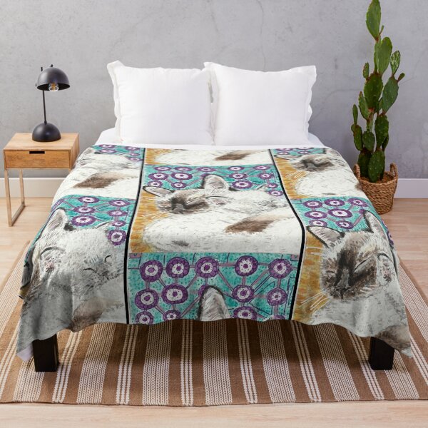 Item preview, Mother and baby Siamese cat kitten designed and sold by VincentFr42721.